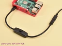 USB-C kapcsolós kábel és Raspberry PI 4 model B
