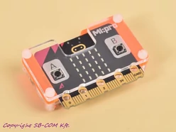 MI:pro orange védőtok és BBC micro:bit v2 panel