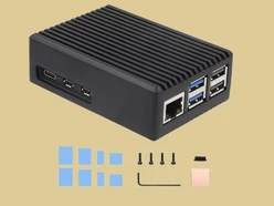 Alumínium hűtőborda ház Raspberry Pi 5-höz