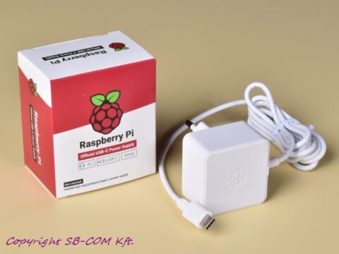 Raspberry Pi 4 fehér tápegység