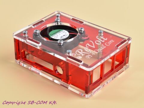 Revolt Pi 4 Cool Box - Red verzió