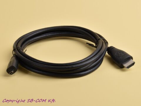 Raspberry Pi micro-HDMI / HDMI kábel 2m, fekete