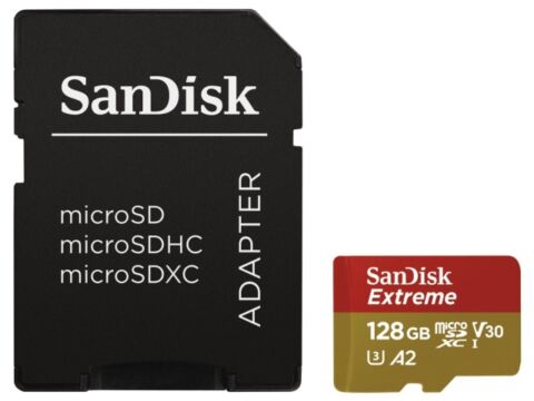 SanDisk Extreme 128GB A2 V30 SD kártya