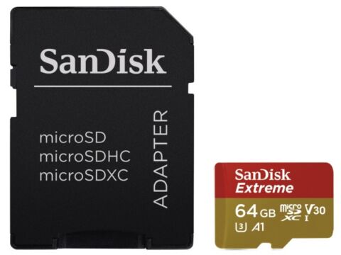 SanDisk Extreme 64GB A2 V30 SD kártya